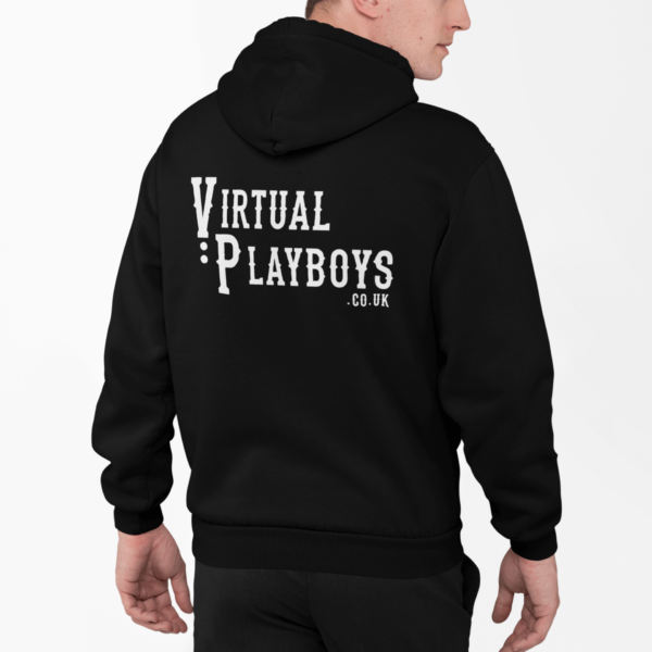 Black playboy zip up hoodie Clearance